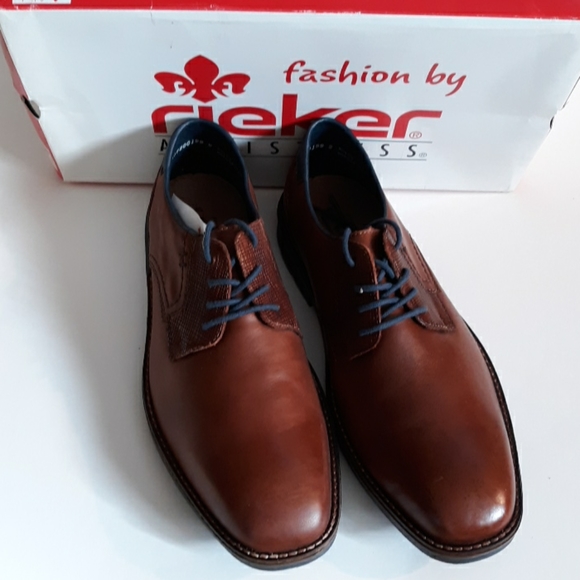 Rieker Other - NEW Rieker mens size 42 brown leather shoes oxfords